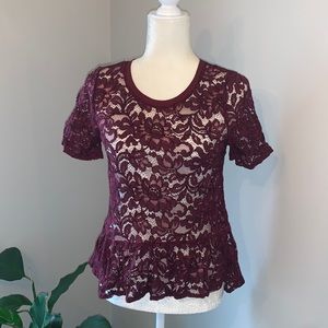 Loft lace top